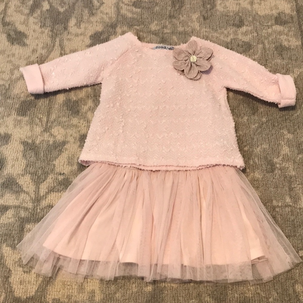 SWEET PINK 2 PIECE SPRING DRESS